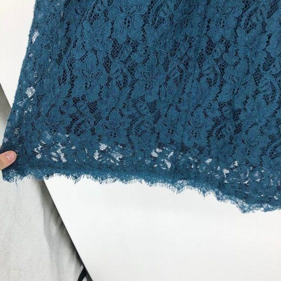 SOLD - Babaton Tobias teal lace dress size 8 - Picture 12 of 16